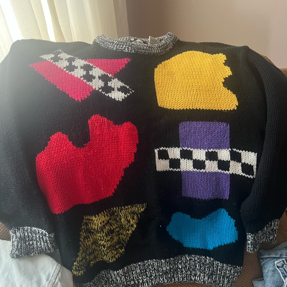 Colorful Patterned Women's Sweater